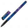 Ручка шариковая BRAUBERG SOFT TOUCH GRIP "SPACE", СИНЯЯ, мягкое покрытие, узел 0,7 мм, 143714