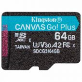 Карта памяти microSDXC 64GB KINGSTON Canvas Go Plus UHS-I U3, 170 Мб/с (class 10), SDCG3/64GB Карта памяти microSDXC 64GB KINGSTON Canvas Go Plus UHS-I U3, 170 Мб/с (class 10), SDCG3/64GB