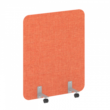 R-line soft Перегородка на металлических опорах, на роликах AP.R-100-120 Romeo 08/Серый металл 1000*18*1200