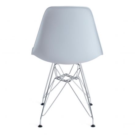 Стул CINDY IRON CHAIR (EAMES) (mod. 002) металл, пластик, 51x46x82,5, серый