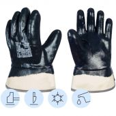 Перчатки защитные Чибис ШНК нитриловое покрытие (полушерсть) крага р.10 Перчатки защитные Чибис ШНК нитриловое покрытие (полушерсть) крага р.10