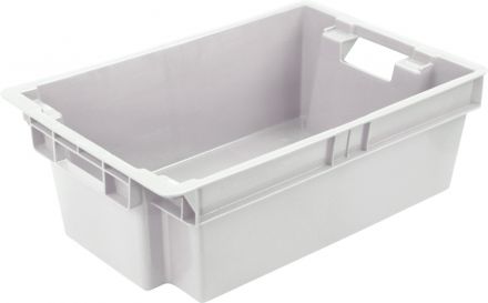 Ящик мясной сплошной 600х400х200 вес 1,7 кг мороз. с гладким дном натуральный Ящик мясной сплошной 600х400х200 вес 1,7 кг мороз. с гладким дном натуральный