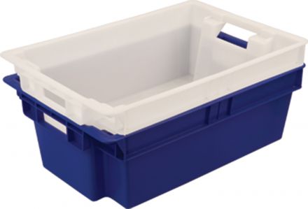 Ящик мясной сплошной 600х400х200 вес 1,7 кг мороз. с гладким дном натуральный Ящик мясной сплошной 600х400х200 вес 1,7 кг мороз. с гладким дном натуральный