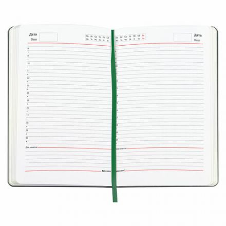 Ежедневник недатированный А5 (138х213 мм), BRAUBERG VISTA, под кожу, твердый, 136 л., "Rose", 112019