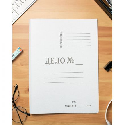 Скоросшиватель картонный ДЕЛО Attache Economy 190-210г/м2 немел, 100 шт/уп