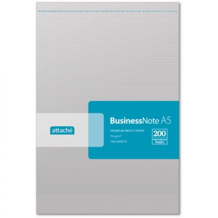 Блокнот Attache Микроперфорация А5 100 листов серебристый в линейку на склейке (143х212 мм)