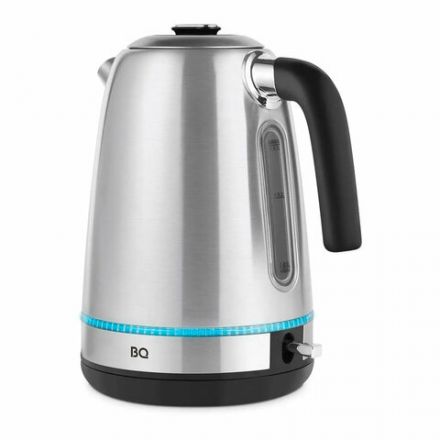 Чайник BQ (БИ-КЬЮ) KT1725SW, 1,7 л, 2200 Вт, закрытый нагревательный элемент, нержавеющая сталь, 86189558