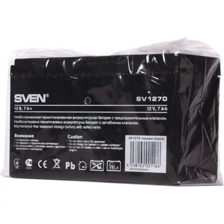 Батарея для ИБП SVEN SV 1270 (12V/7Ah) аккумуляторная Батарея для ИБП SVEN SV 1270 (12V/7Ah) аккумуляторная