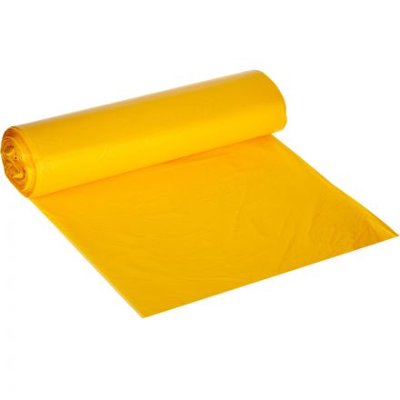 Мешки для мусора ПНД 120л 11мкм 10шт/рул желтый 70х110см