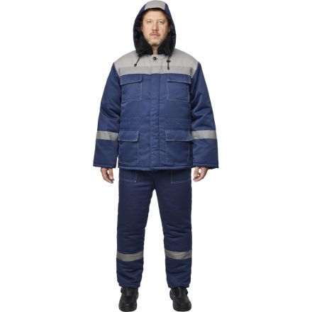 Костюм рабочий зимний муж з35-КБР синий/сер 60-62) 182-188 (Арсенал-СП)