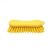Щетка ручная скраб, типа 'страйт' FBK 210х70мм жесткая желтая 15063-4