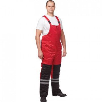 Костюм рабочий зимний муж з03-КПК красн/чер (р.56-58) 182-188