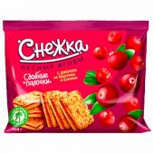 Сдобные палочки СНЕЖКА "Лесные ягоды" с джемом из брусники и клюквы, 300 г