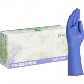 Перчатки однораз. SFM нитрил неопудр. фиолет./голуб  удл. M 100 (шт/уп),ПС
