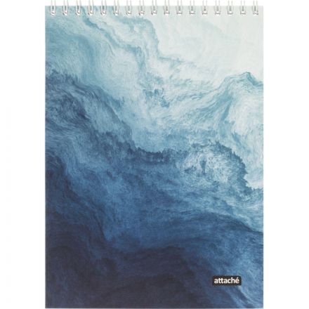 Блокнот А5 50л Attache Текстуры природы Вода клетка, греб, картон, ВД-лак Блокнот А5 50л Attache Текстуры природы Вода клетка, греб, картон, ВД-лак