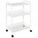 Этажерка офисно-бытовая "Ладья-33КС", 650х450х300 мм, 2 яруса + столик, металл, белая, Э 356 Б