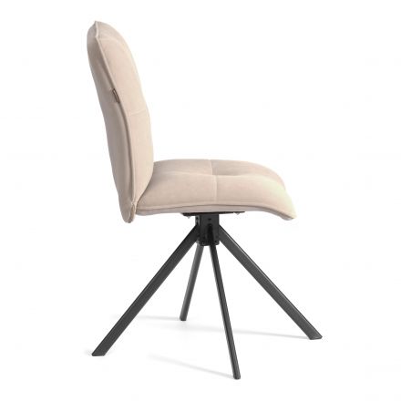 Стул обеденный Sweet поворотный механизм 360, велюр, бежевый, 7