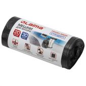 Мешки для мусора 20 л, черные, в рулоне 30 шт., ПНД 8 мкм, 45х50 см, LAIMA стандарт, 601376 Мешки для мусора 20 л, черные, в рулоне 30 шт., ПНД 8 мкм, 45х50 см, LAIMA стандарт, 601376