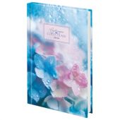 Ежедневник датированный 2026 145х215 мм, А5, STAFF, ламинированная обложка, "Гортензия", 117321