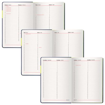 Ежедневник недатированный А5 (138х213 мм), BRAUBERG "AIM", под кожу, 136 л., темно-синий, 113423