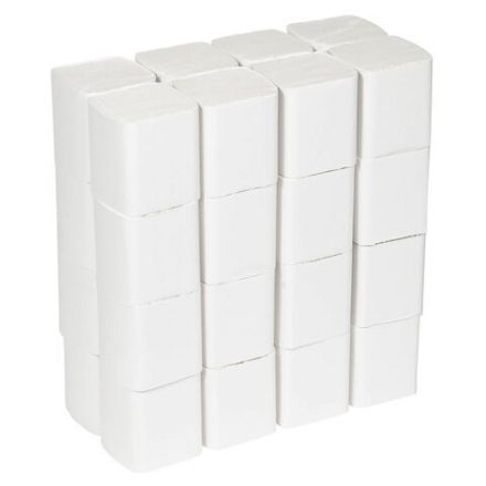 Бумага туалетная листовая KIMBERLY-CLARK Hostess КОМПЛЕКТ 32 шт., 250 листов, 18,6х11 см, 2-слойная, 8035