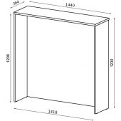 Модуль Стиль ресепшн прямой 2РС.009 1440x364x1230 шамони темный Модуль Стиль ресепшн прямой 2РС.009 1440x364x1230 шамони темный