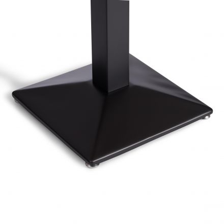 Стол RAGNAROK  дерево вяз/железная опора, 70х70х76 см, груша №3/черная опора