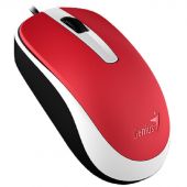 Мышь компьютерная Genius DX-120, USB,оптическая, 1000 DPI 1.5m, красный