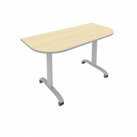 Mobile System Стол складной мобильный СМ-5.1 Клён кромка металлик/Тёмно-серый металл 1400*650*757 Mobile System Стол складной мобильный СМ-5.1 Клён кромка металлик/Тёмно-серый металл 1400*650*757