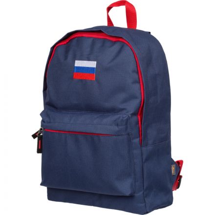 Рюкзак №1School синий с флагом