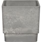 Горшок для растений Квадратный,6,5 л,ДРЕВЕСНЫЙ УГОЛЬ (СЕРЫЙ),H-16UF20