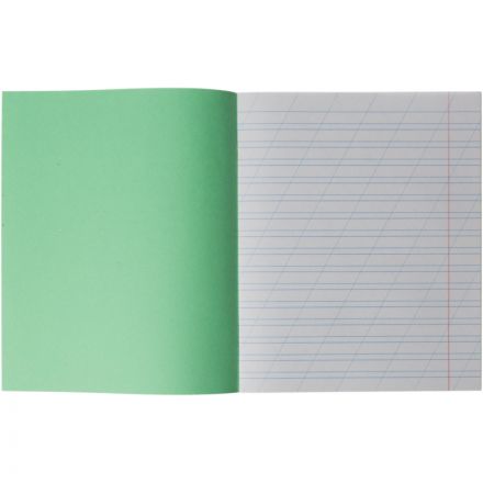 Тетрадь школьная А5 12л ГОЗНАК косая линейка 60г/м2 бел>96% зеленая уп20шт