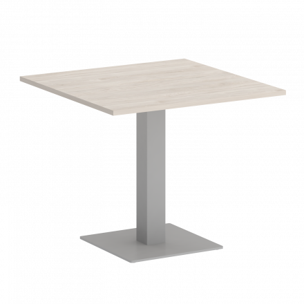 Home Office Стол квадратный VR.SP-5-90.2 Денвер светлый/Серый металл 900*900*753 Home Office Стол квадратный VR.SP-5-90.2 Денвер светлый/Серый металл 900*900*753