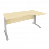 Riva Metal-L Стол криволинейный правый ПЛ.СА-1 (R) Клён/Тёмно-серый металл 1600*900*750 Riva Metal-L Стол криволинейный правый ПЛ.СА-1 (R) Клён/Тёмно-серый металл 1600*900*750