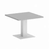 Home Office Стол журнальный квадратный VR.SP-5-60.2G Серый/Белый металл 600*600*450