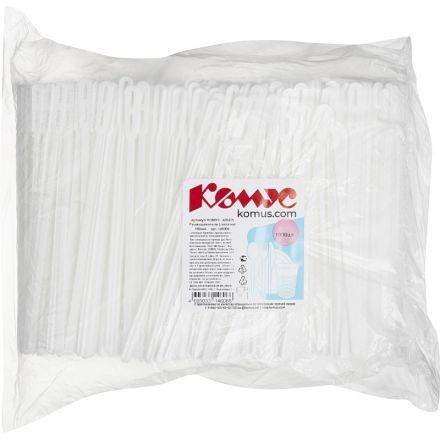 Размешиватель одноразовый 160мм,белый, КОМУС ПП 1000 шт/уп