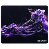 Коврик для мыши SONNEN "NEON SPLASH" резина + ткань, 250х200х2 мм, 513957