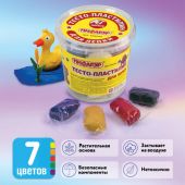 Пластилин на растительной основе (тесто для лепки) ПИФАГОР, 7 цветов, 210 г, пластиковый стакан, 104544 Пластилин на растительной основе (тесто для лепки) ПИФАГОР, 7 цветов, 210 г, пластиковый стакан, 104544