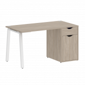 Home Office Стол письменный VR.SP-3-138.1.A Дуб аттик/Белый металл 1380*720*750