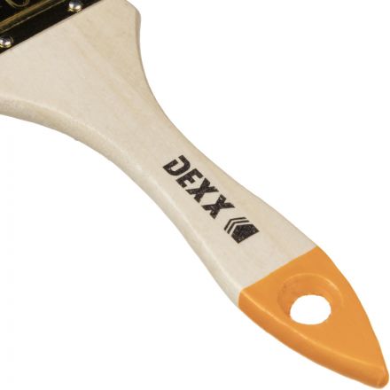 Кисть флейцевая DEXX деревянная ручка натуральная щетина 50мм 0100-050_z02