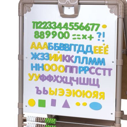 Мольберт растущий для мела/магнитно-маркерный 53х46 см, BRAUBERG "NIKA KIDS", БЕЖЕВЫЙ, 665759