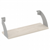Навесные полки. Кронштейны+ЛДСП полка 600мм MAN-41-6 Денвер светлый/Серый металл 600*220*200 Навесные полки. Кронштейны+ЛДСП полка 600мм MAN-41-6 Денвер светлый/Серый металл 600*220*200