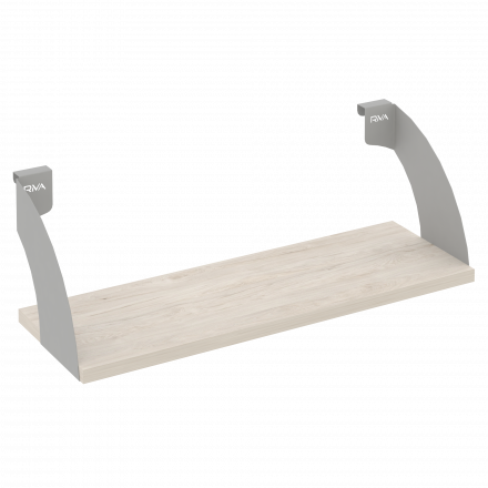 Навесные полки. Кронштейны+ЛДСП полка 600мм MAN-41-6 Денвер светлый/Серый металл 600*220*200 Навесные полки. Кронштейны+ЛДСП полка 600мм MAN-41-6 Денвер светлый/Серый металл 600*220*200