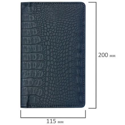 Визитница/кредитница трехрядная BRAUBERG "Cayman", на 96 карт, под кожу крокодила, черная, 231761 Визитница/кредитница трехрядная BRAUBERG "Cayman", на 96 карт, под кожу крокодила, черная, 231761