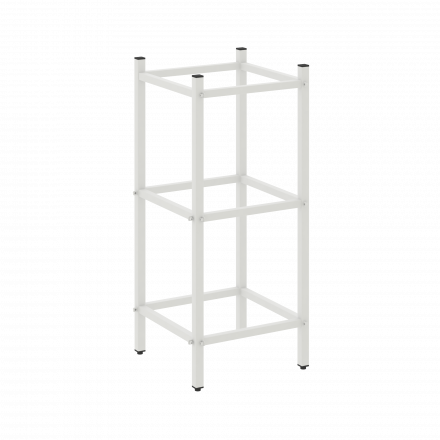 Loft Угловой проходной переходной модуль VR.L-SL.UPK-1.2.2 Белый металл 446*446*1047