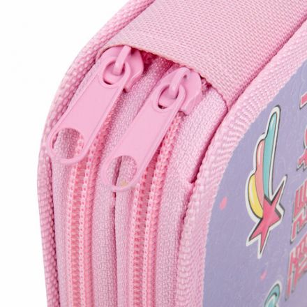 Пенал ЮНЛАНДИЯ, 2 отделения, ламинированный картон, конгрев, 19х11 см, "Anime hugs", 272293