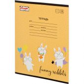 Тетрадь школьная А5 12л линия Комус Класс Кролик в ассортименте 4 дизайна