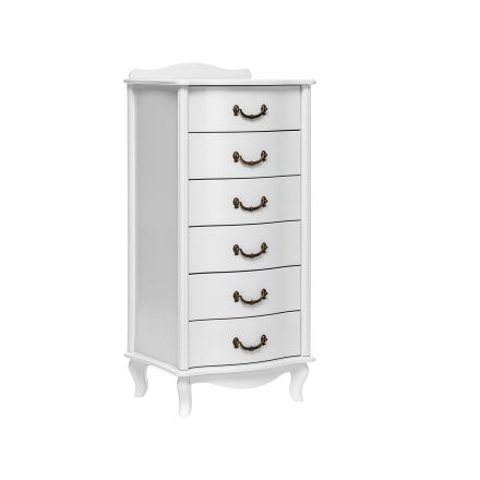 Комод Leset "Джульетта" узкий (6 ящ.), Молочный дуб
