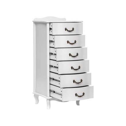 Комод Leset "Джульетта" узкий (6 ящ.), Молочный дуб