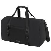 Сумка спортивная HEIKKI WORKOUT (ХЕЙКИ), карман на молнии, черная, 28x51x25 см, 273916